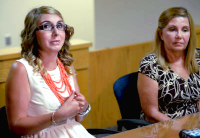 Brittani Marcell and her mother, Diane Marcell